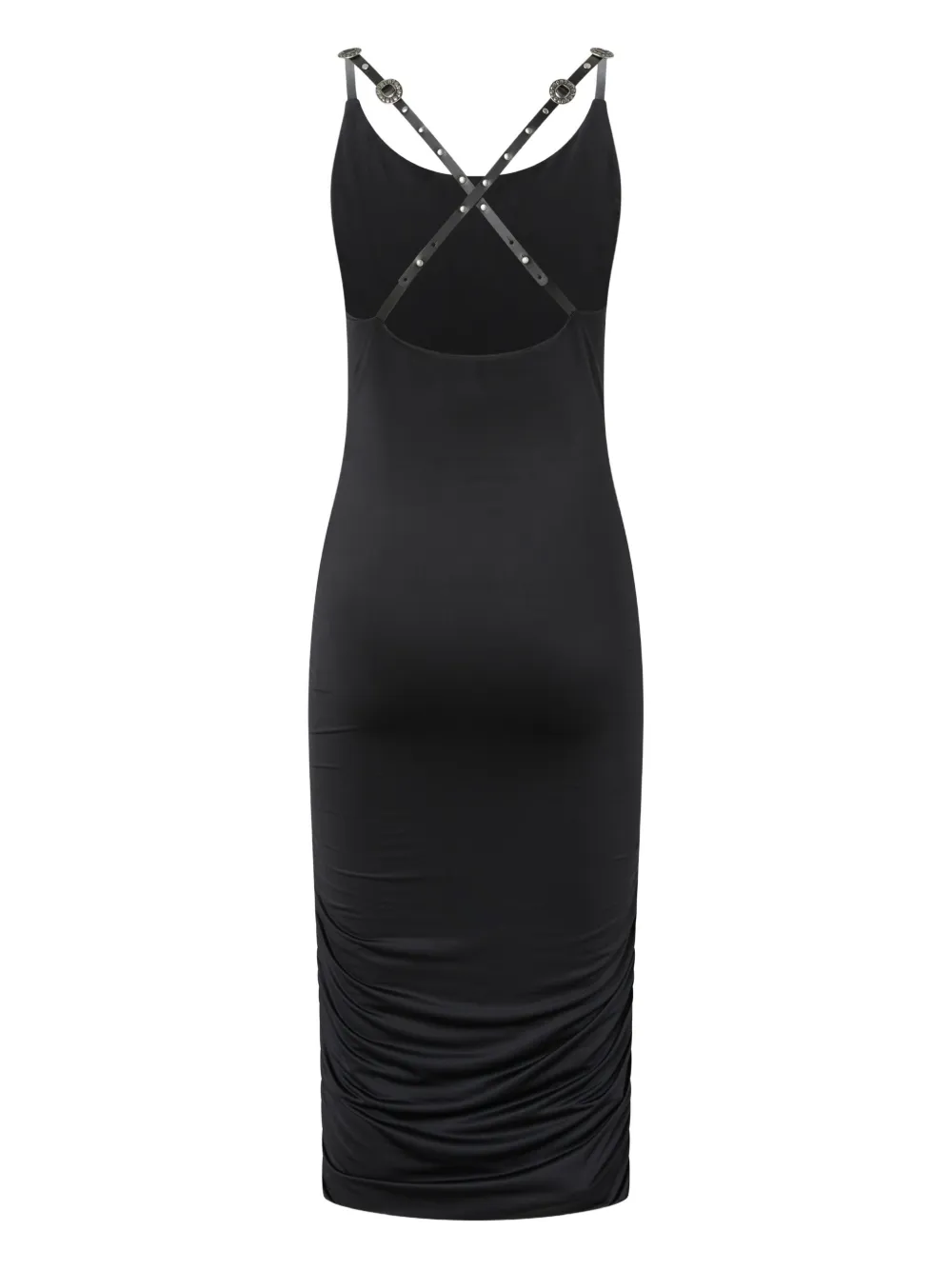 PINKO Midi-jurk met gekruiste bandjes Zwart