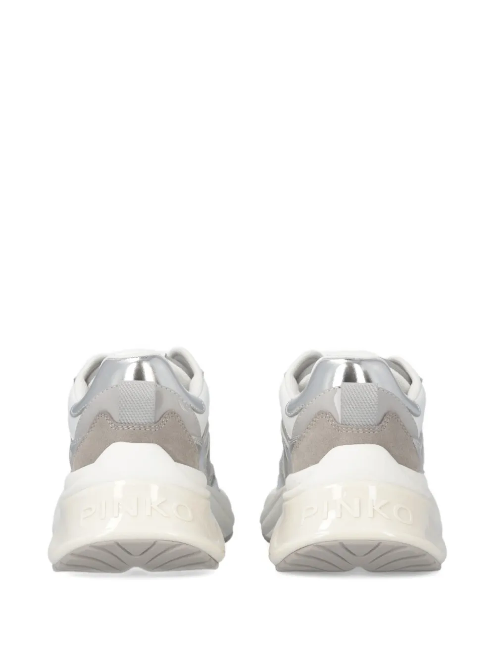 PINKO Sneakers met logo Zilver