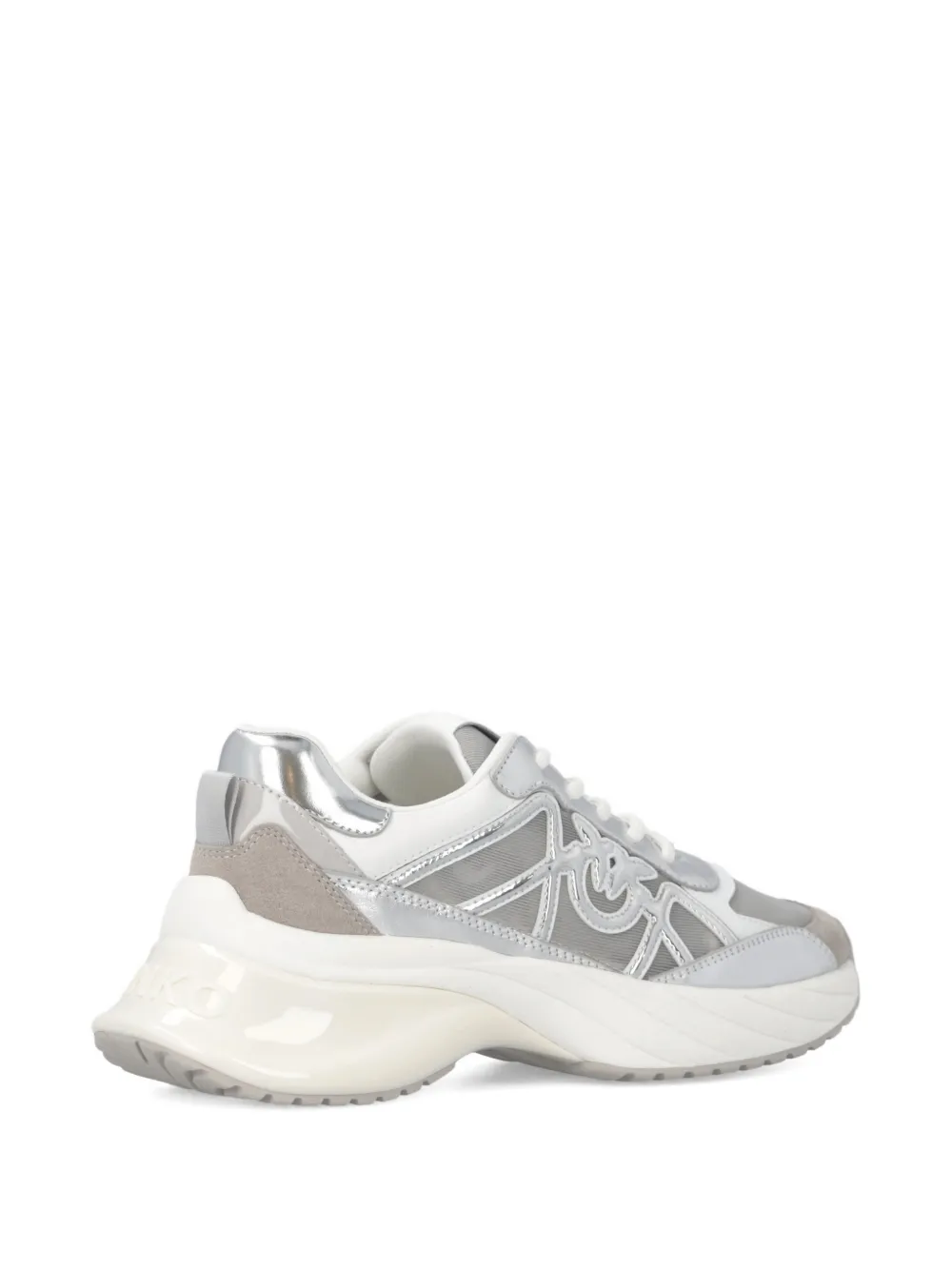 PINKO Sneakers met logo Zilver