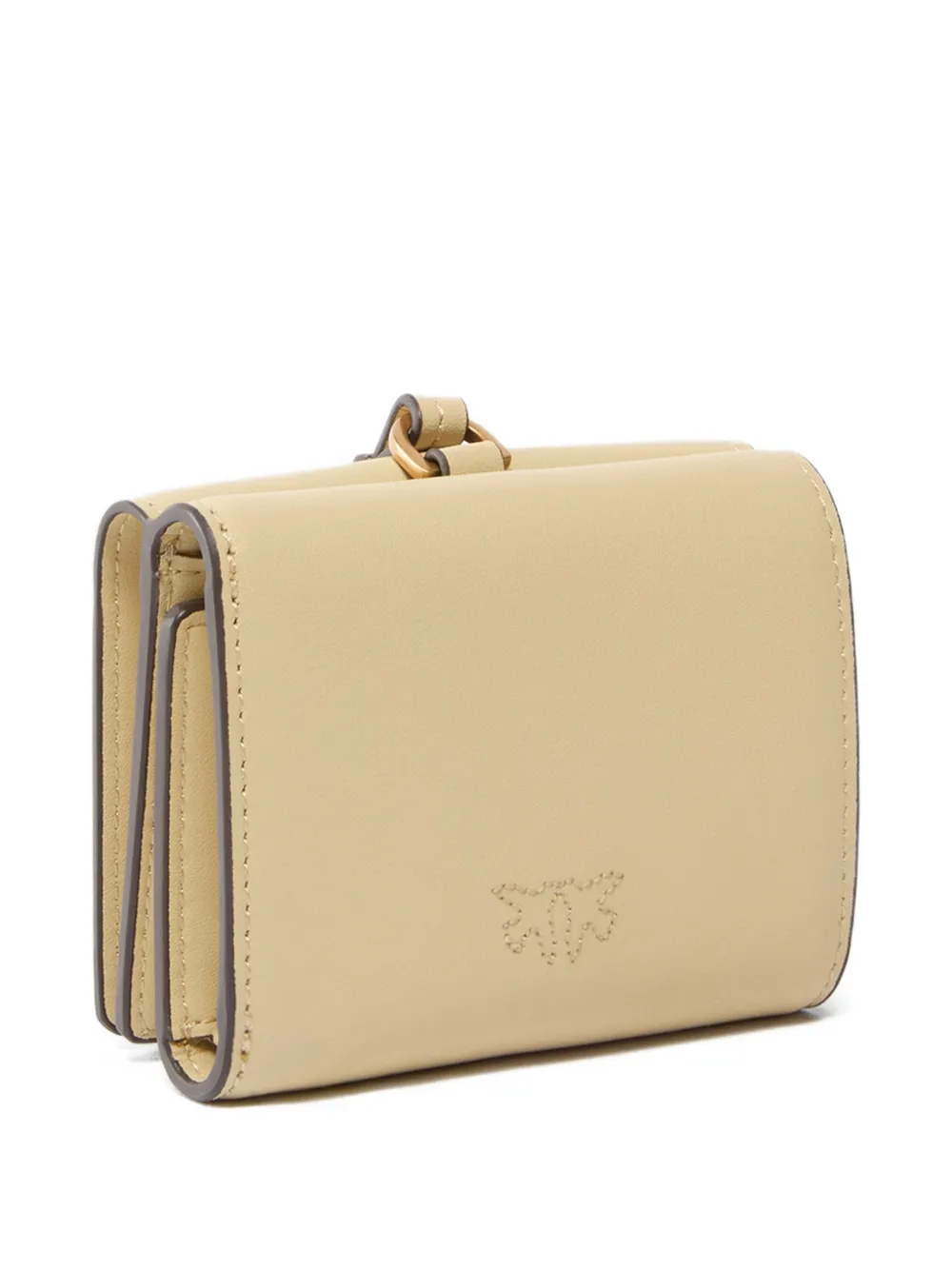 PINKO logo leather wallet - Giallo