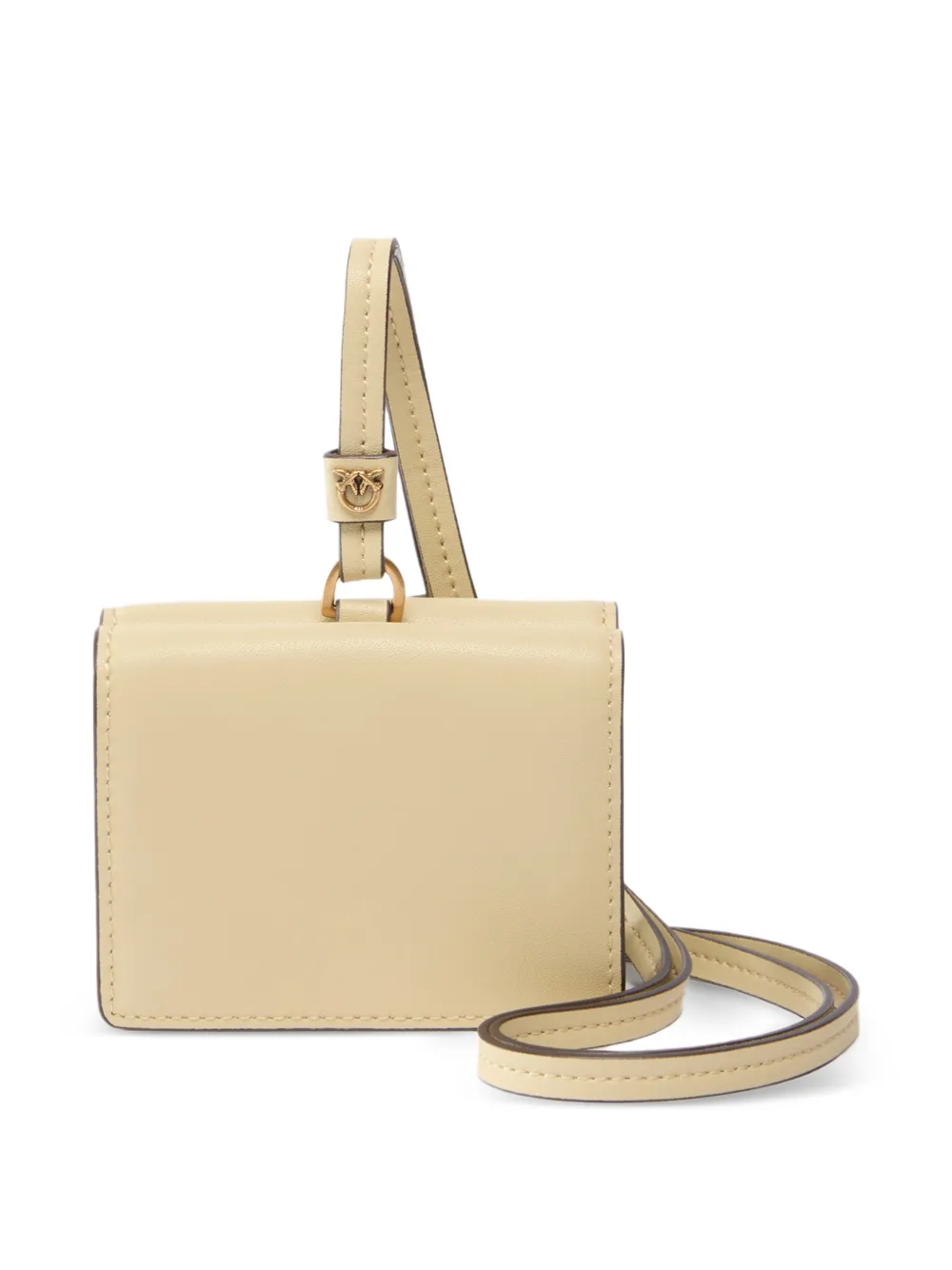  Pinko Logo Leather Wallet - Yellow 