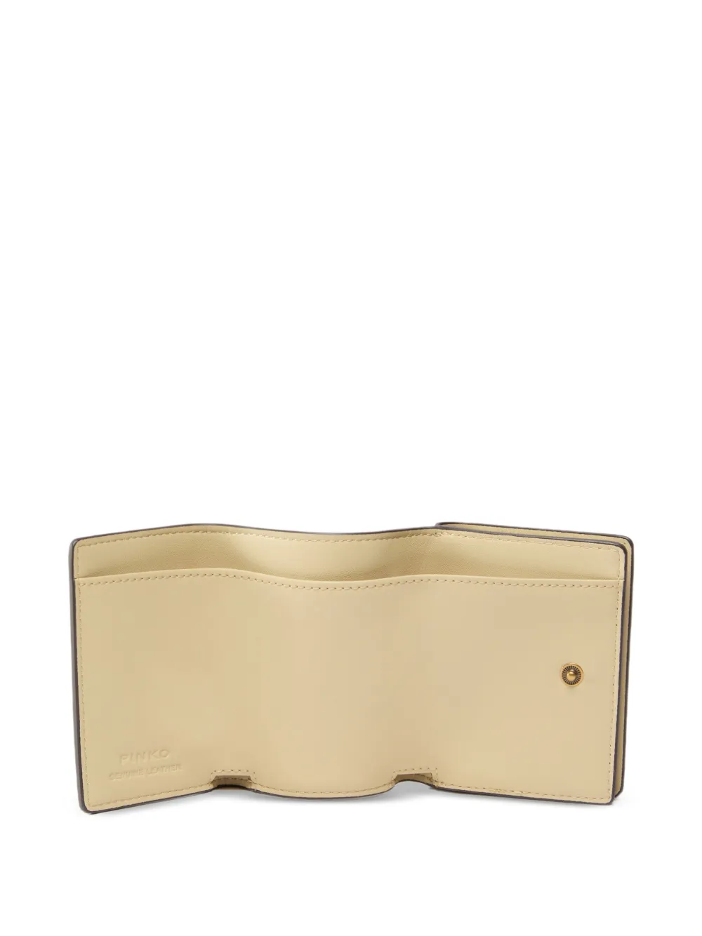  Pinko Logo Leather Wallet - Yellow 