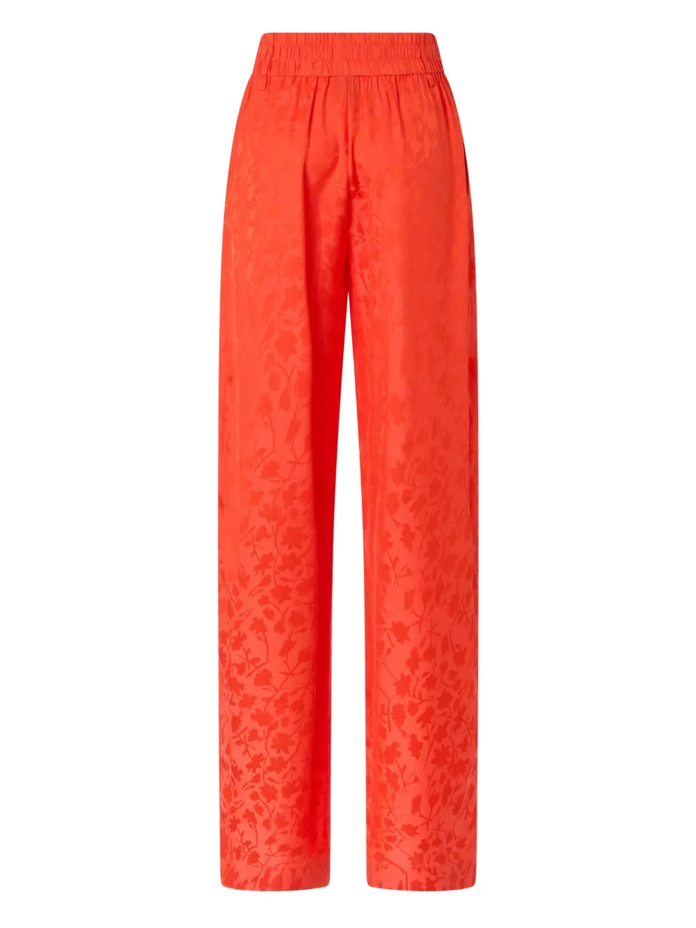 PINKO Straight broek met bloemenpatroon Oranje