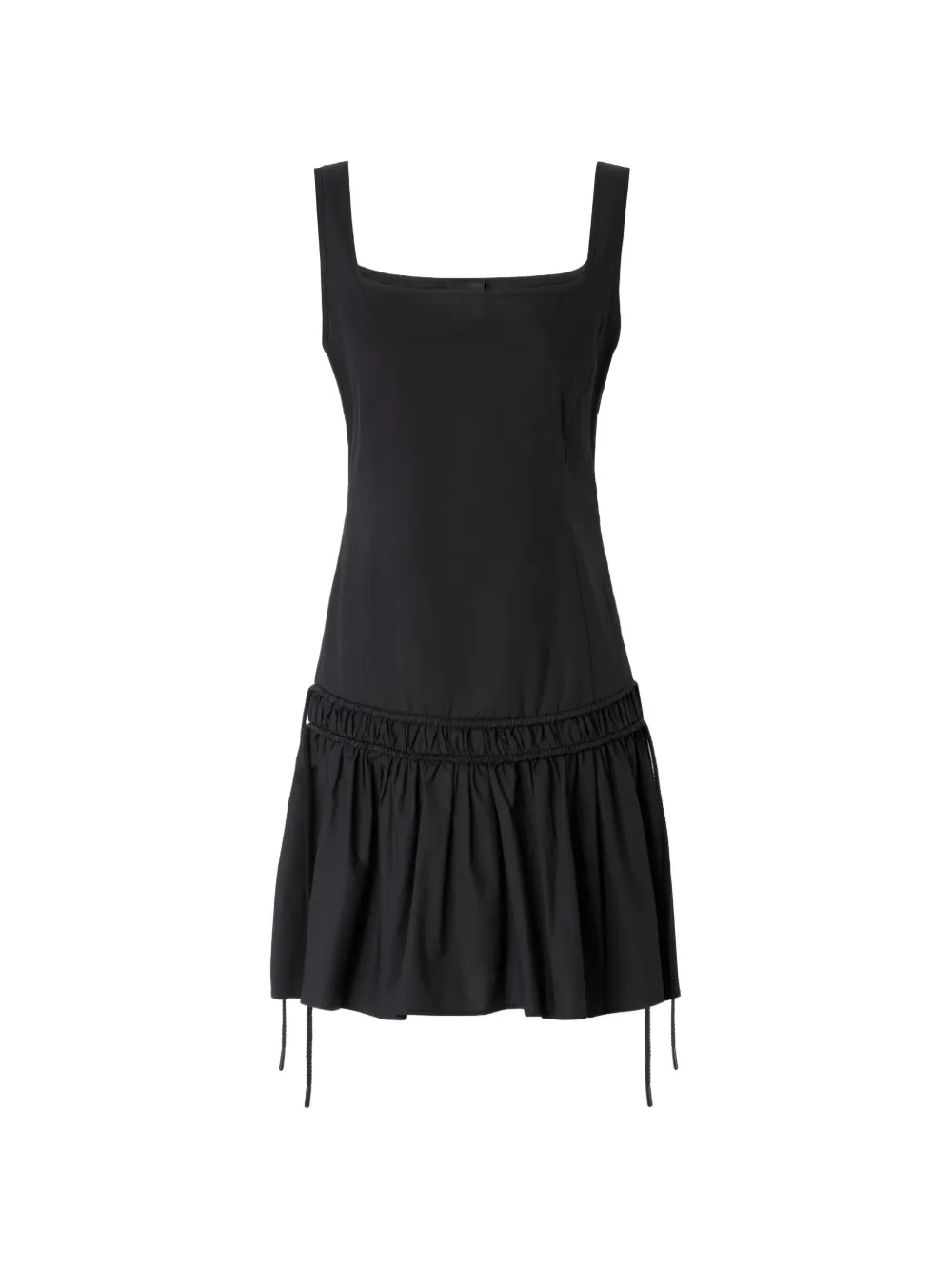 PINKO square-neck ruffled mini dress - Nero