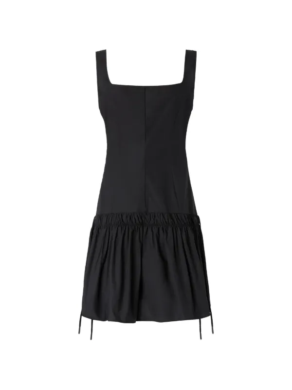 pinko short dress PINKO Short Dress With Gathering And Drawstring | Black