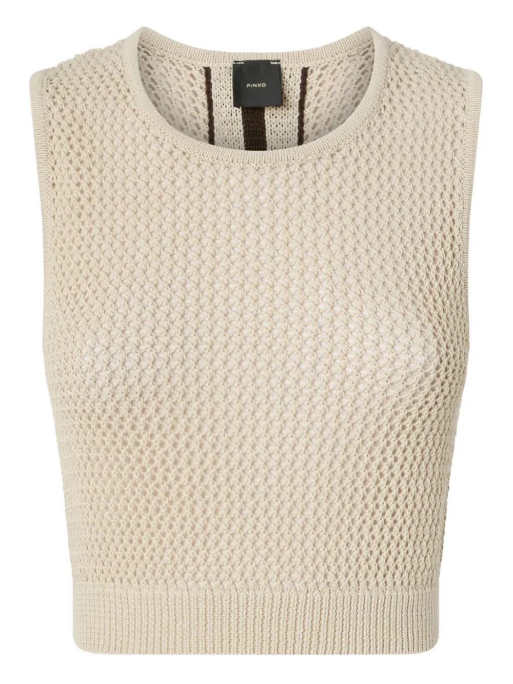 PINKO Top smanicato in maglia - Toni neutri