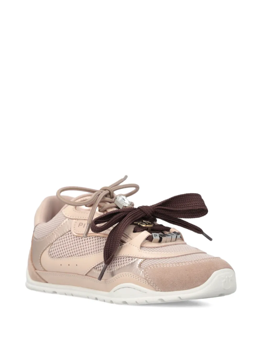PINKO Sneakers met logo - Beige