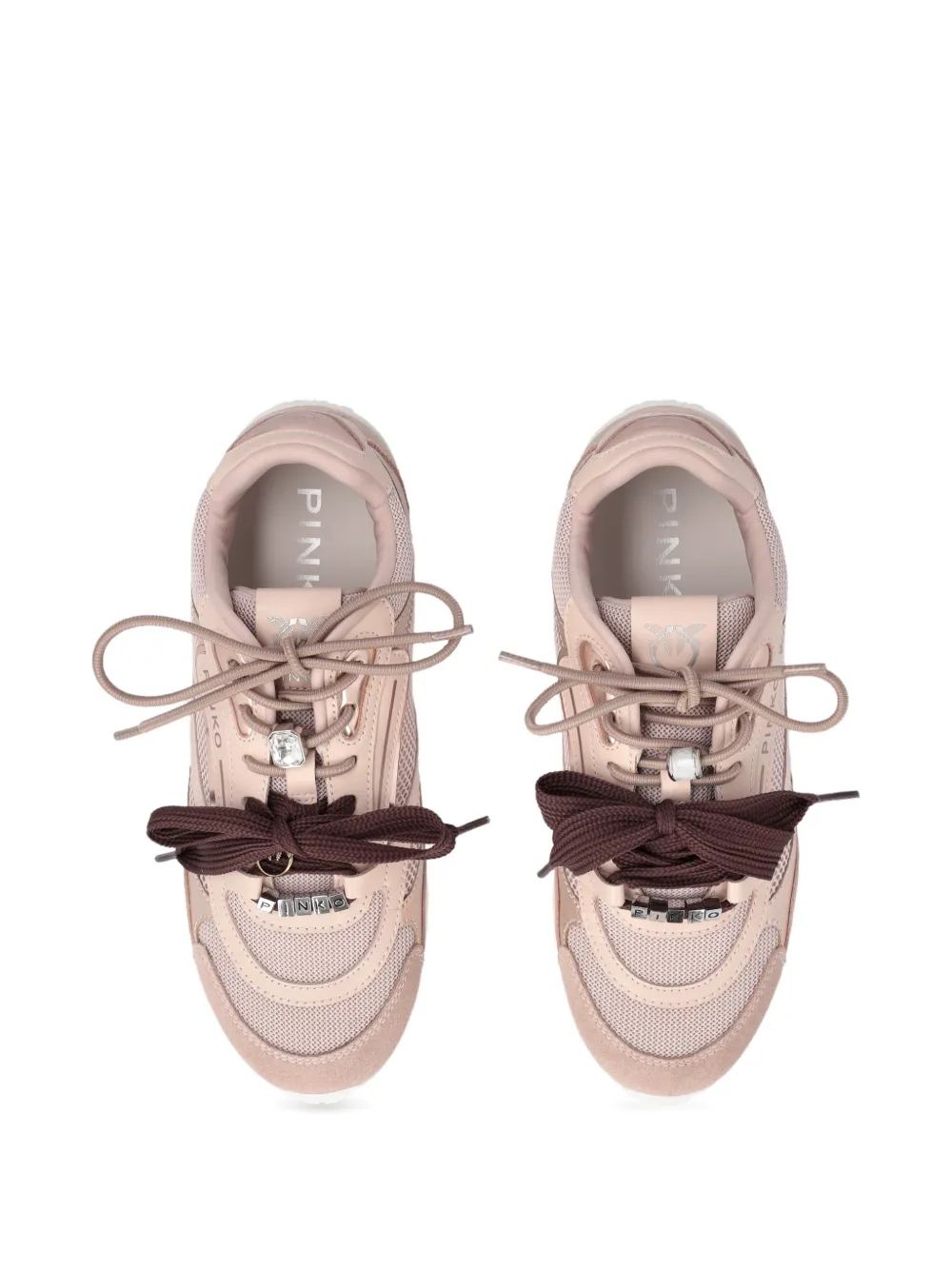 PINKO Sneakers met logo Beige
