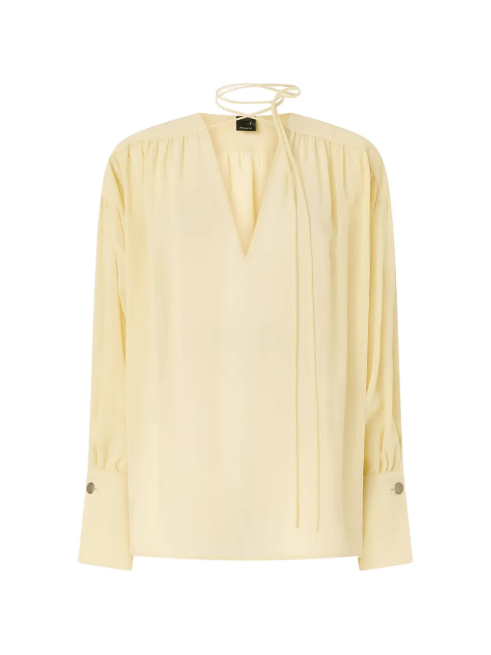 PINKO Blusa con scollo a V - Giallo