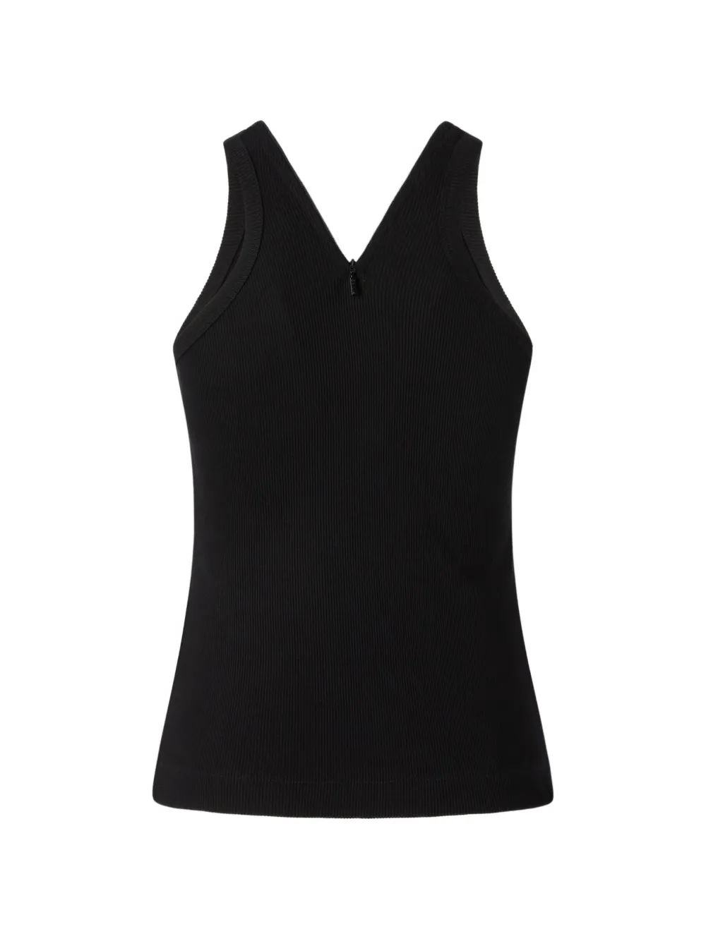 PINKO Tanktop met ritssluiting en V-hals Zwart