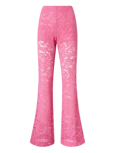 PINKO pantalones acampanados de encaje