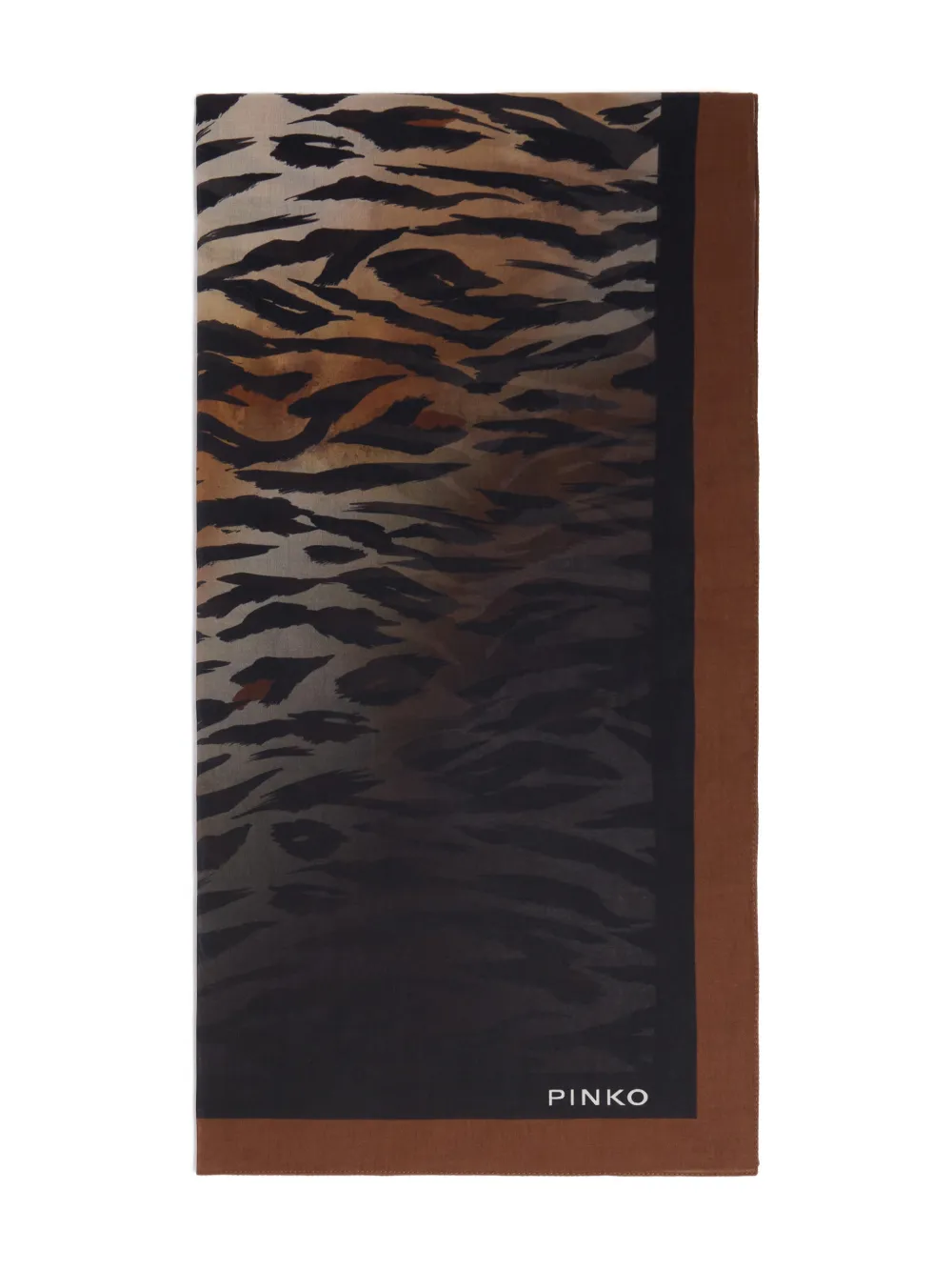 PINKO animal-print scarf - Nero