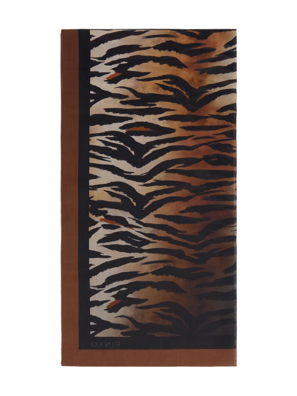 PINKO animal-print scarf - Zwart