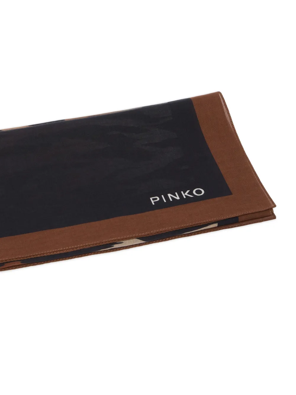 PINKO Sjaal met dierenprint Zwart
