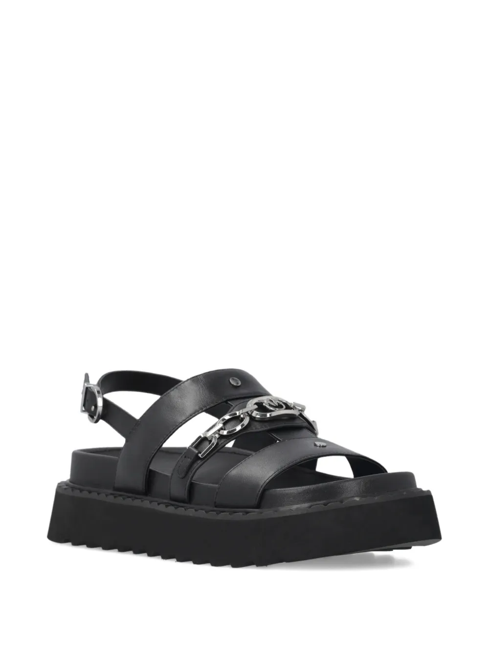 PINKO Sandalen met kettingdetail Zwart
