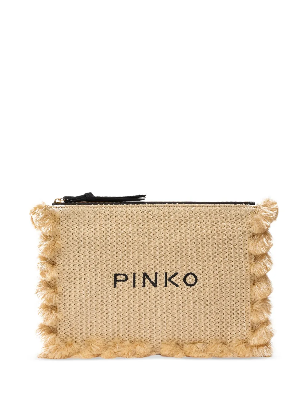PINKO Clutch con zip - Toni neutri