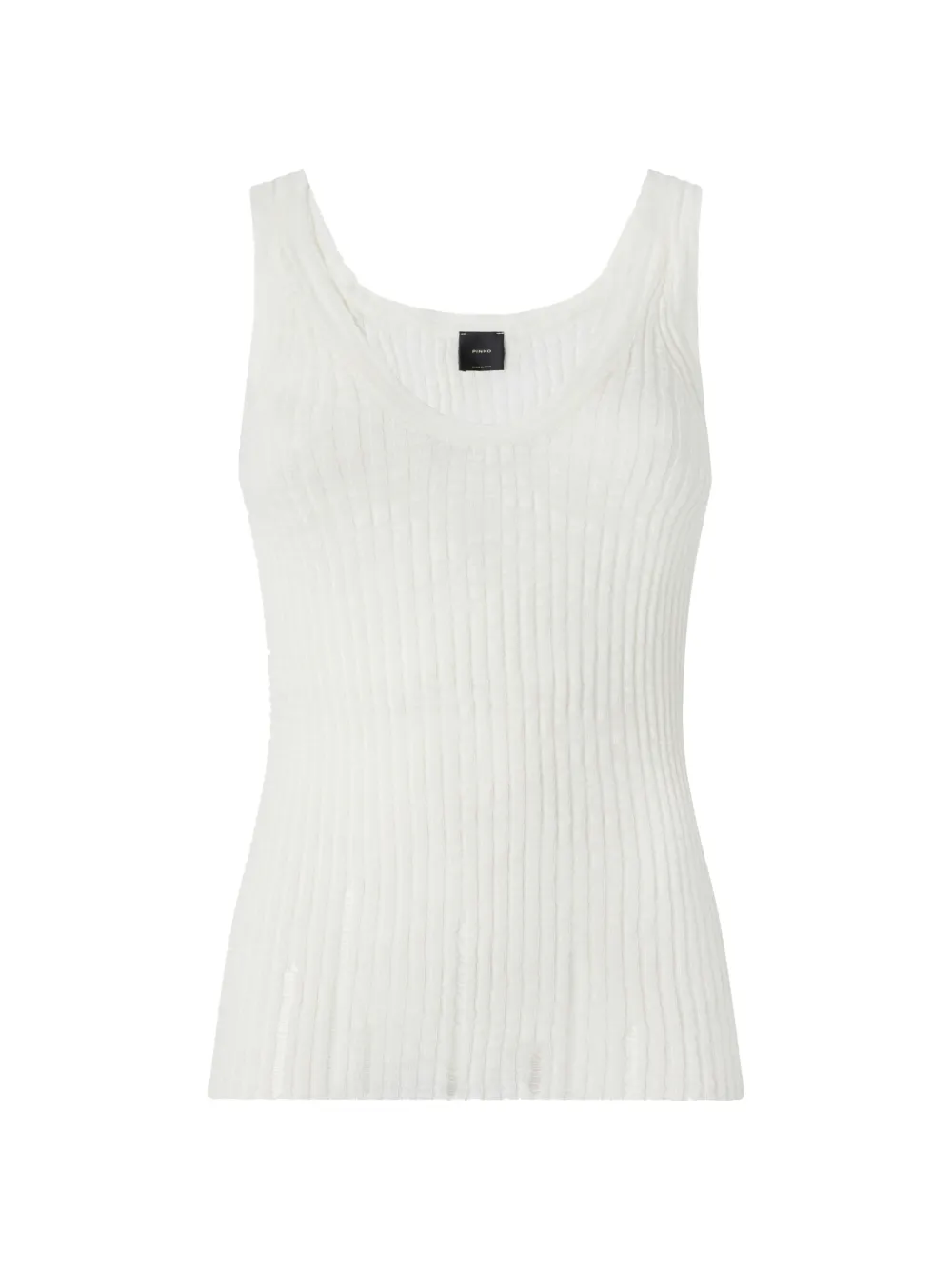 PINKO ribbed sleeveless vest - Nude
