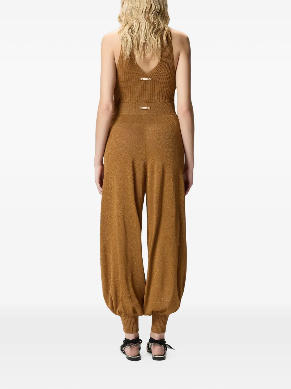 PINKO Broek met cuffs Bruin