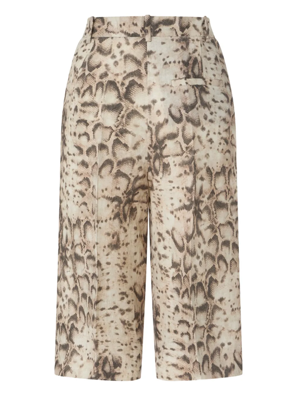  Pinko Snake-print Shorts - Neutrals 