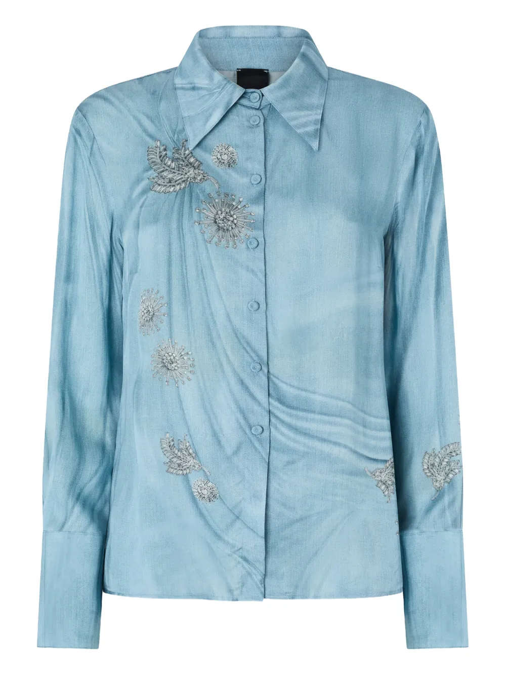 PINKO Camicia con stampa trompe l'oeil - Blu