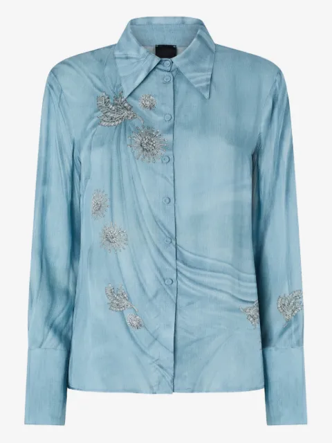 PINKO camisa con estampado trompe l'oeil