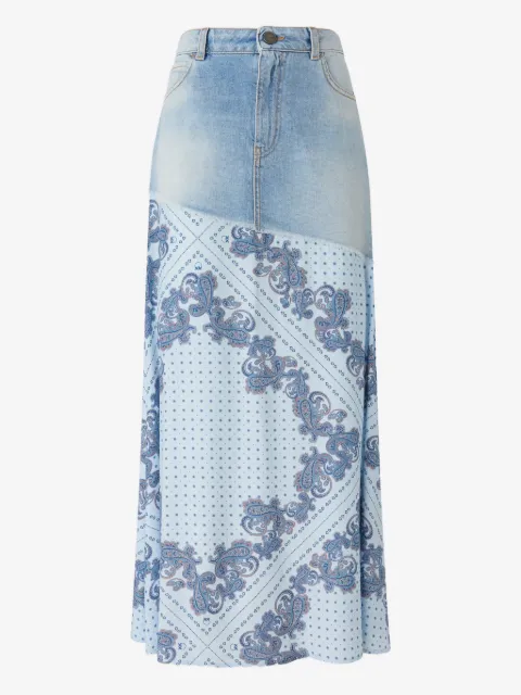 PINKO Fuga paisley midi skirt