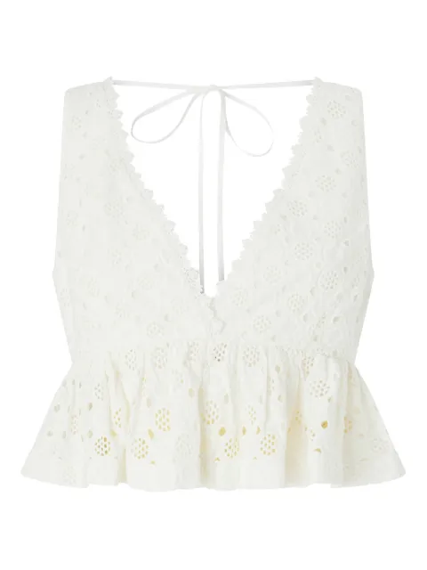 PINKO top con volantes