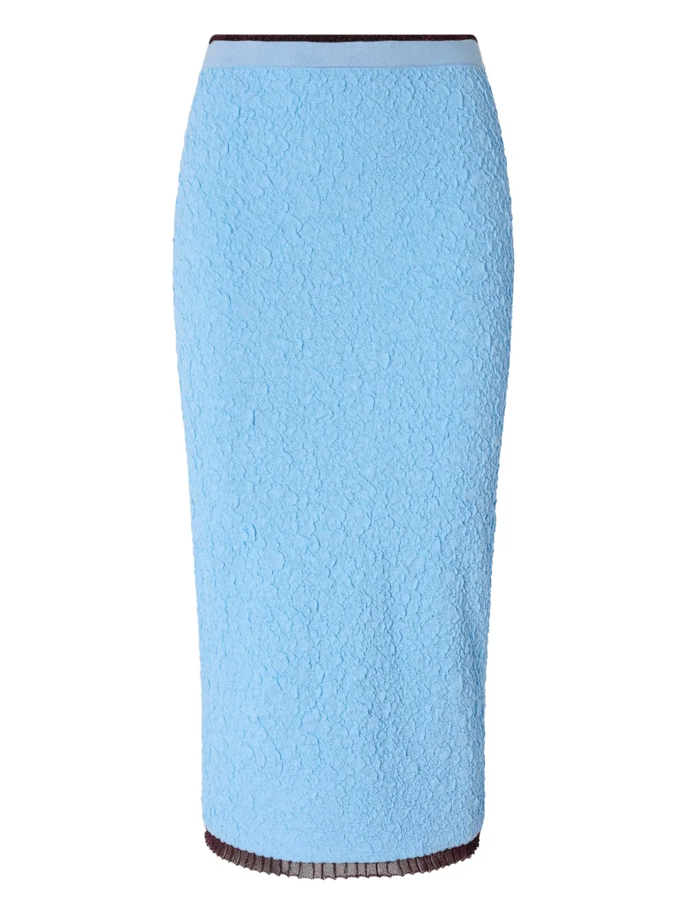 PINKO textured midi skirt - Blu