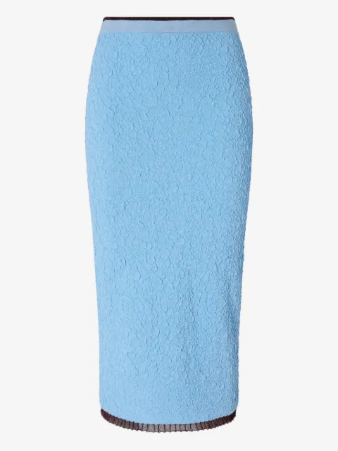 PINKO slim-fit jacquard midi skirt