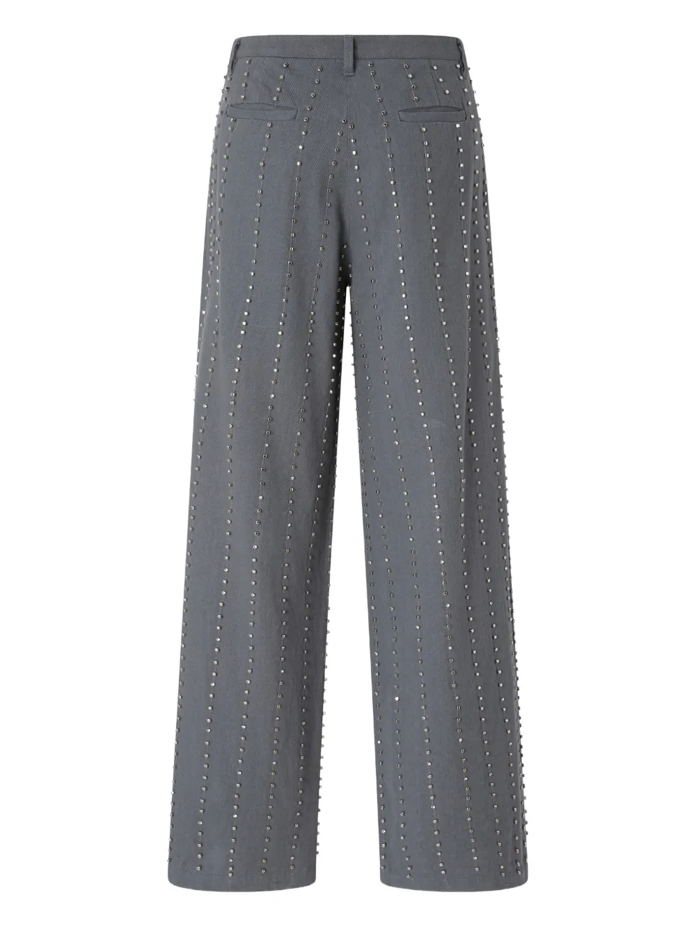 PINKO Verfraaide geplooide pantalon - Grijs