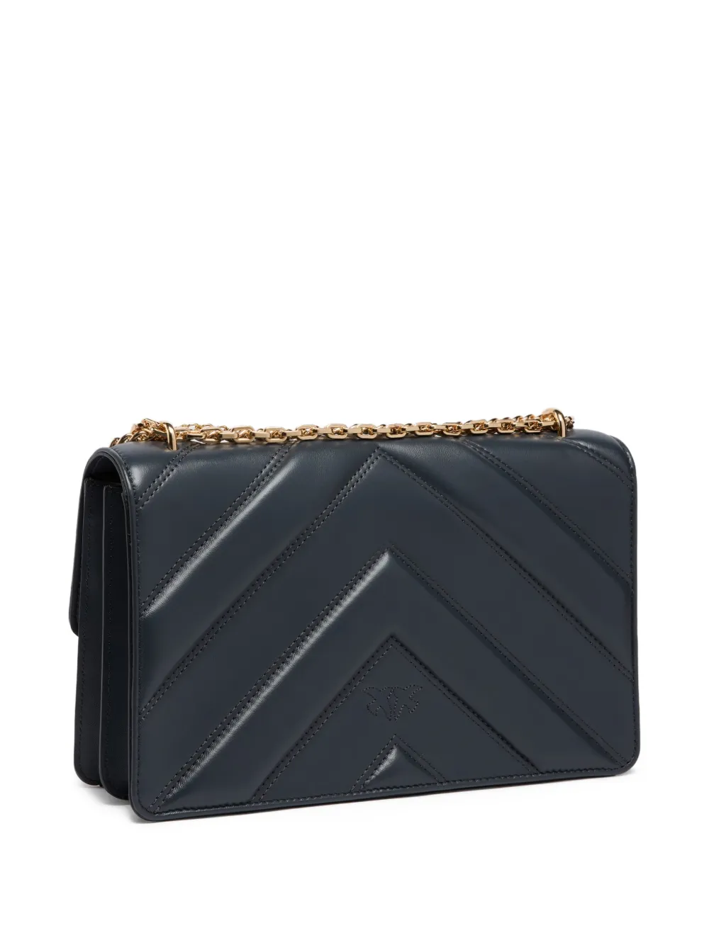 PINKO Crossbodytas met chevron streep Grijs