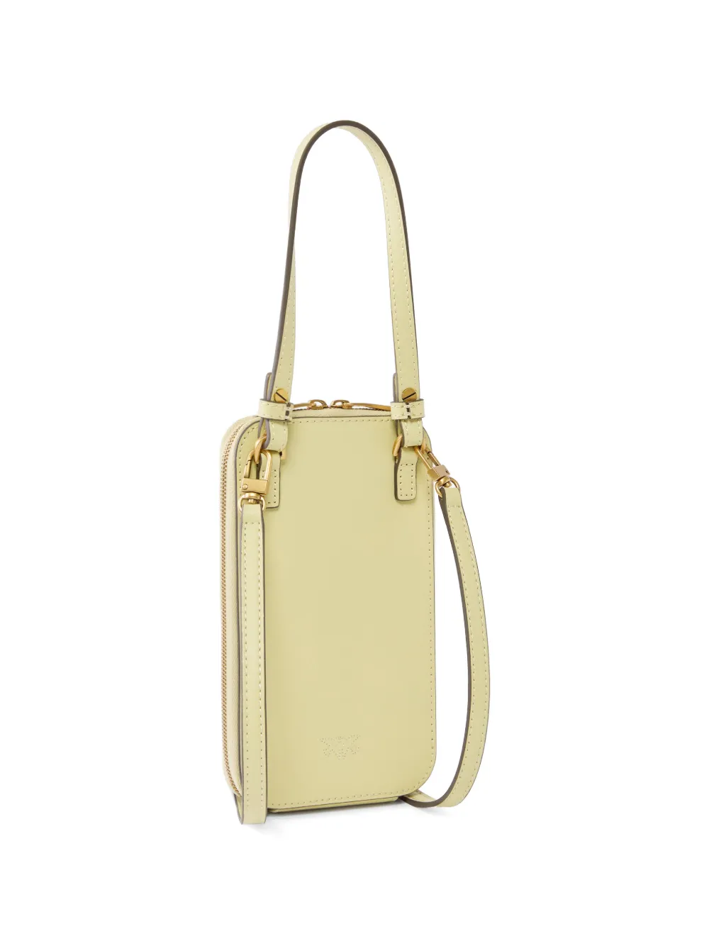 PINKO Leren telefoonhoesje met rits Beige