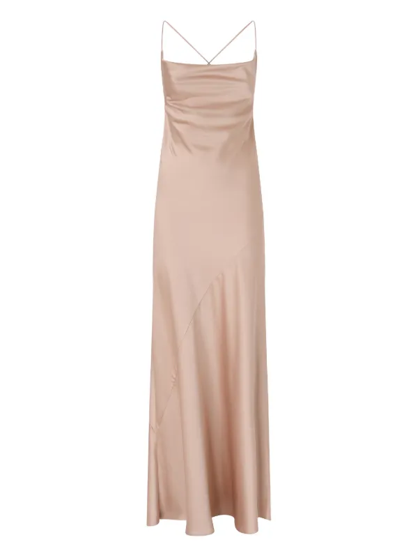 light pink silk slip dress pink satin slip dress Zya Light Pink Satin Maxi Dress