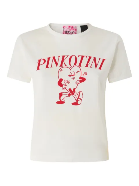 PINKO T-shirt with heart and Pinkotini print