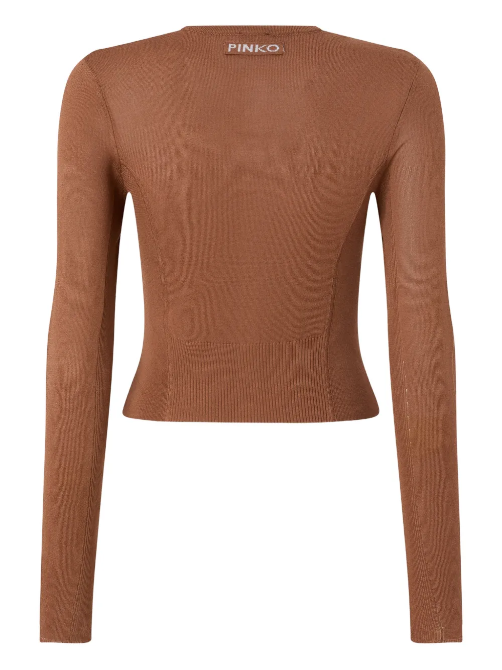 PINKO Vest met parelmoeren knopen Bruin