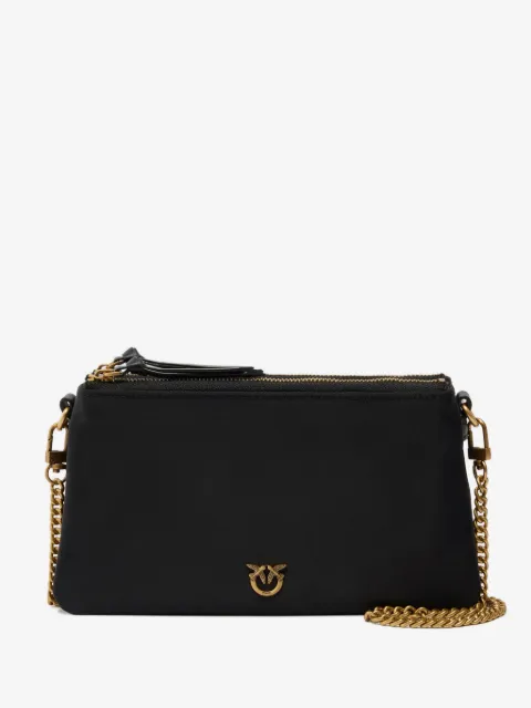 PINKO Double Bag Mini small crossbody bag in nylon