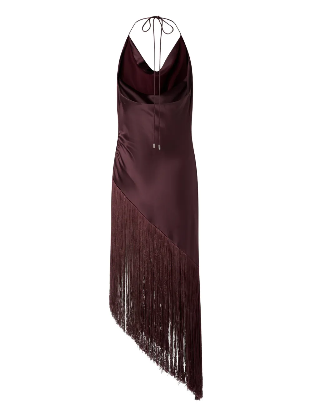 PINKO Asymmetrische jurk met franje Paars