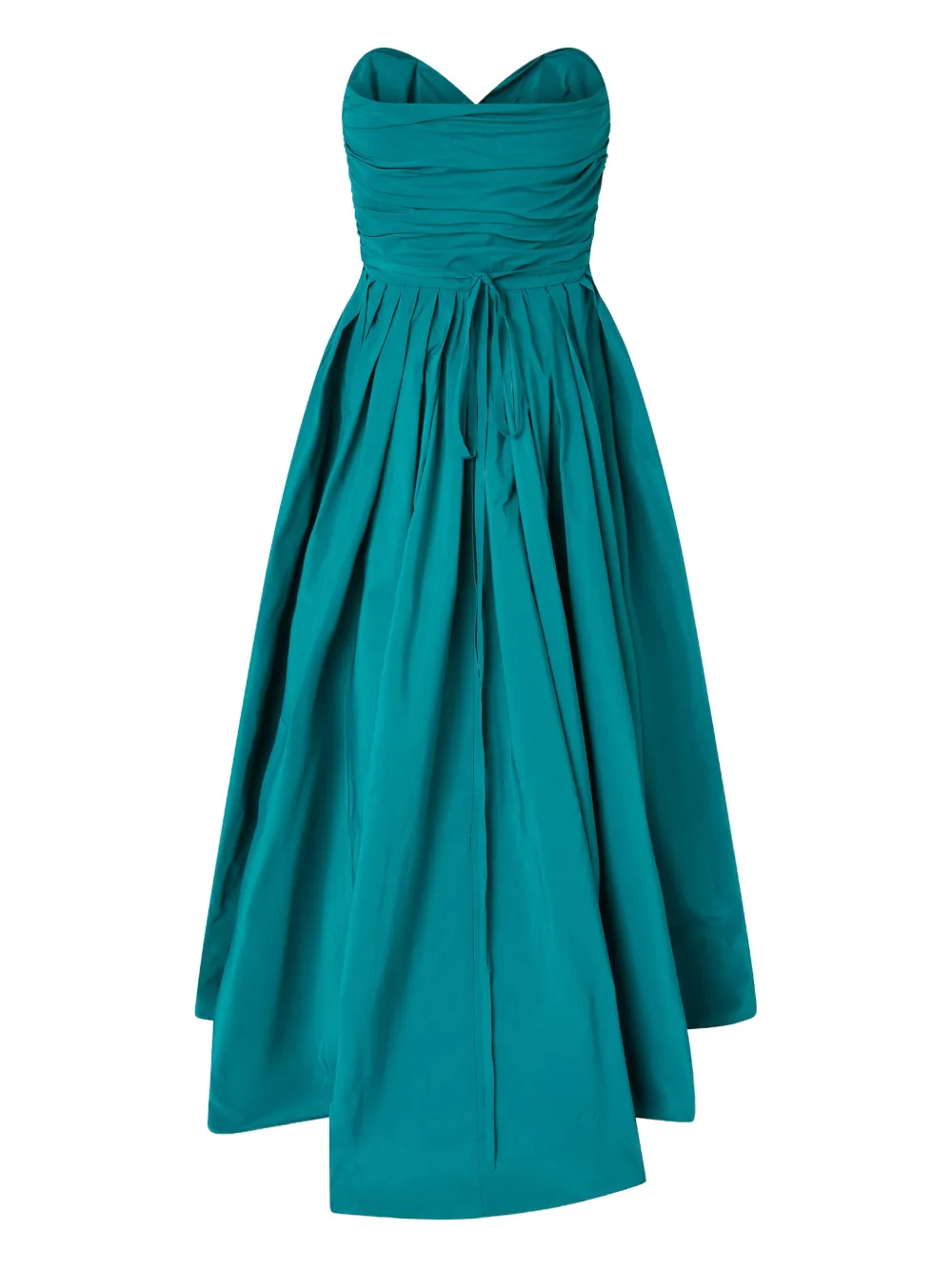 PINKO Dattero strapless asymmetrische jurk Groen