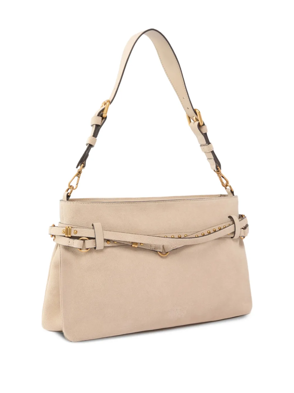 PINKO Schoudertas met studs - Beige