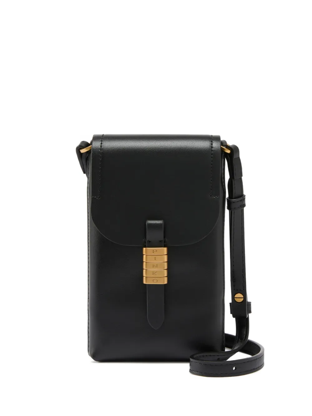PINKO lettering-detail shoulder bag - Nero