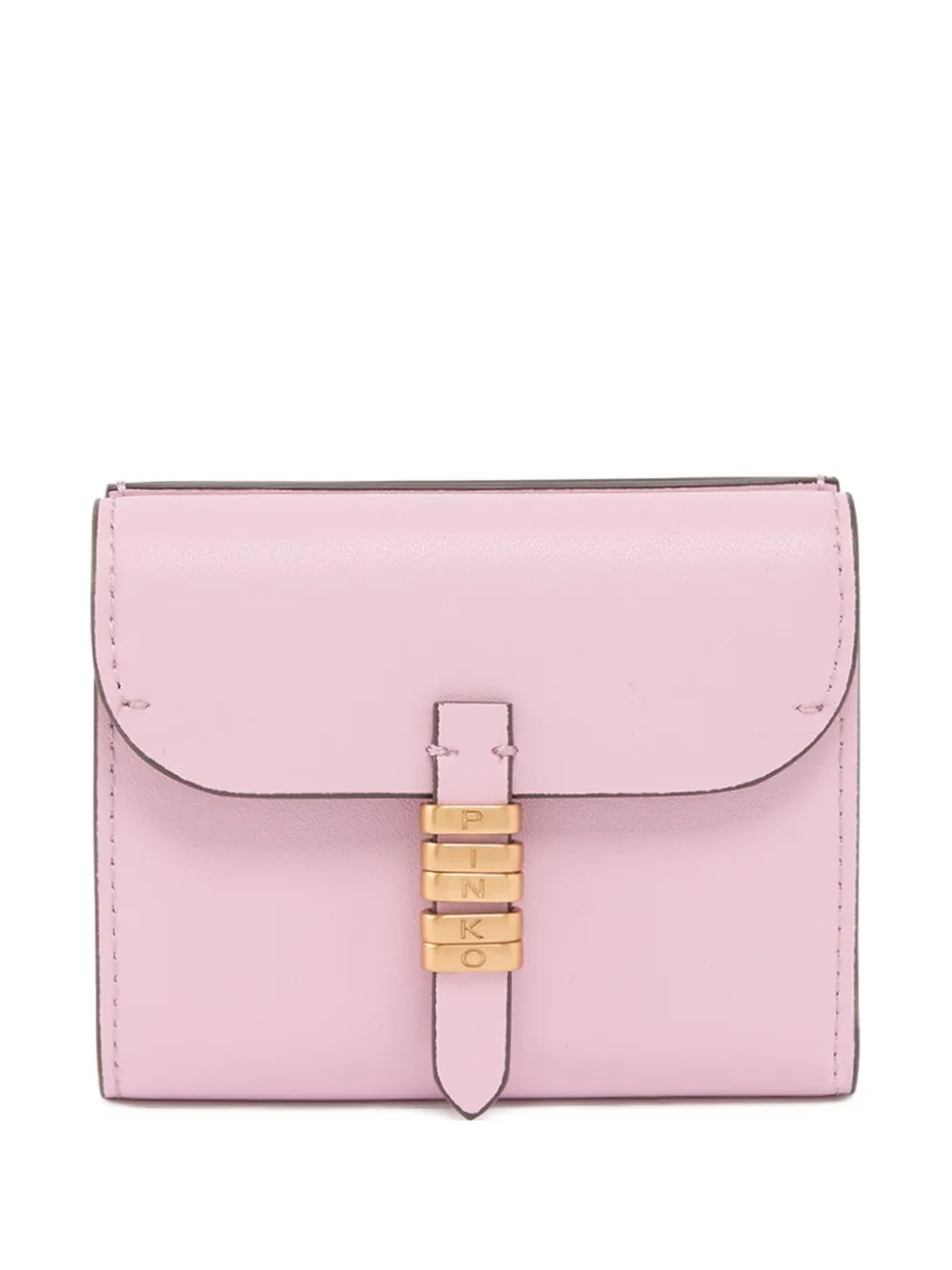 PINKO buckle leather wallet - Rosa
