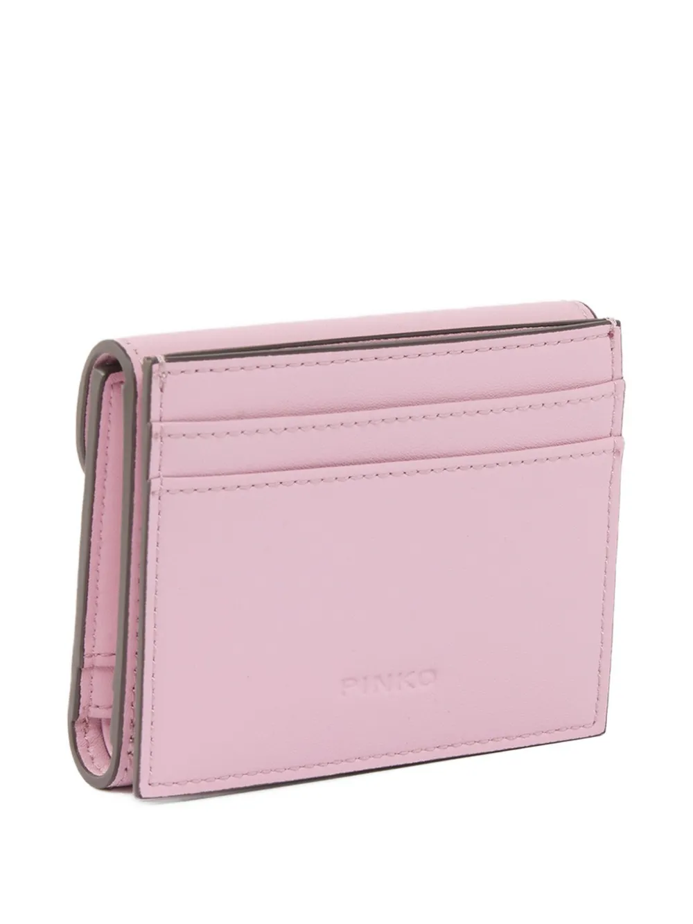 PINKO buckle leather wallet - Roze