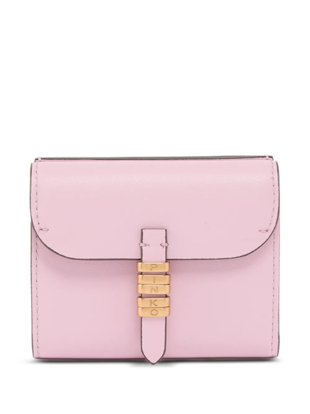 PINKO buckle leather wallet - Rosa