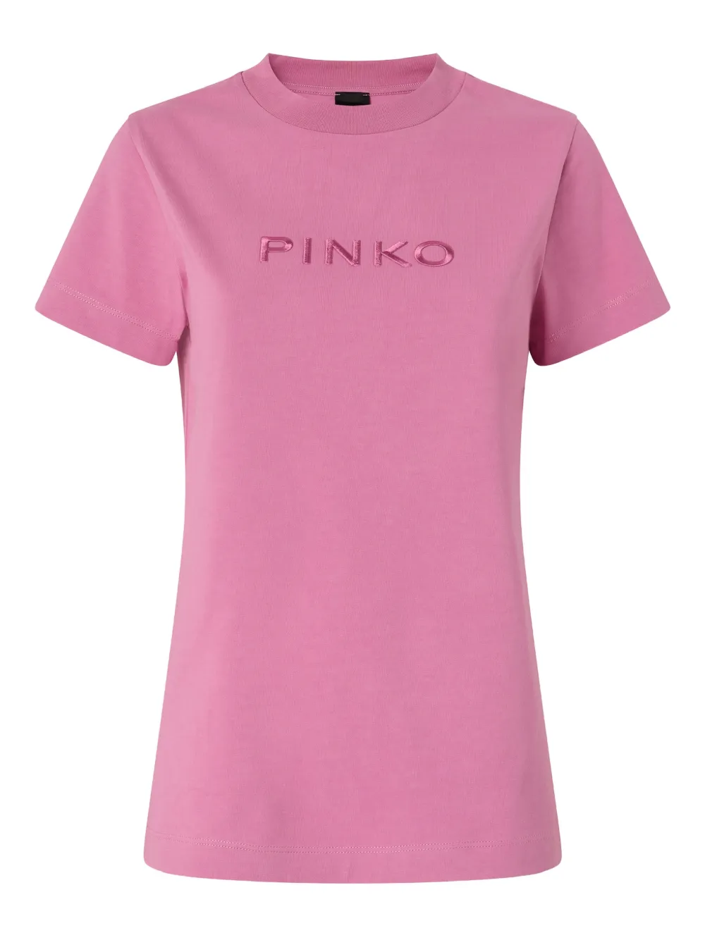PINKO embossed name T-shirt - Rosa