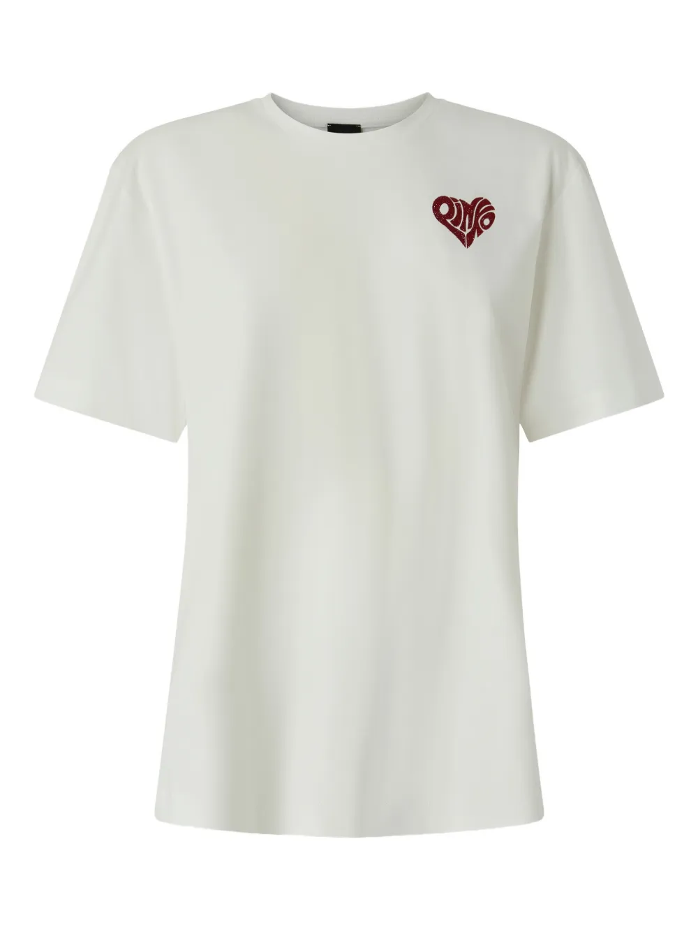 PINKO heart print T-shirt - Weiß