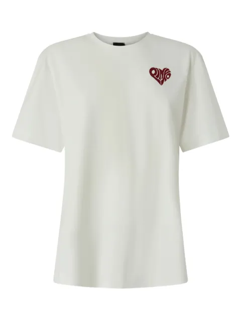 PINKO playera con corazón estampado