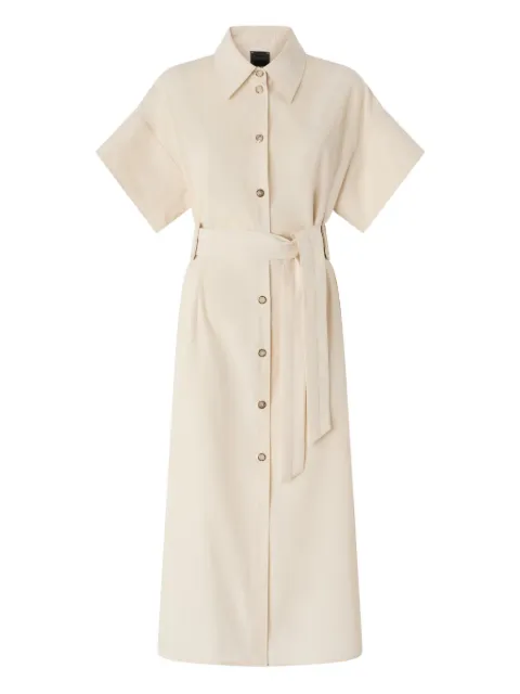 PINKO midi button belted shirt dress