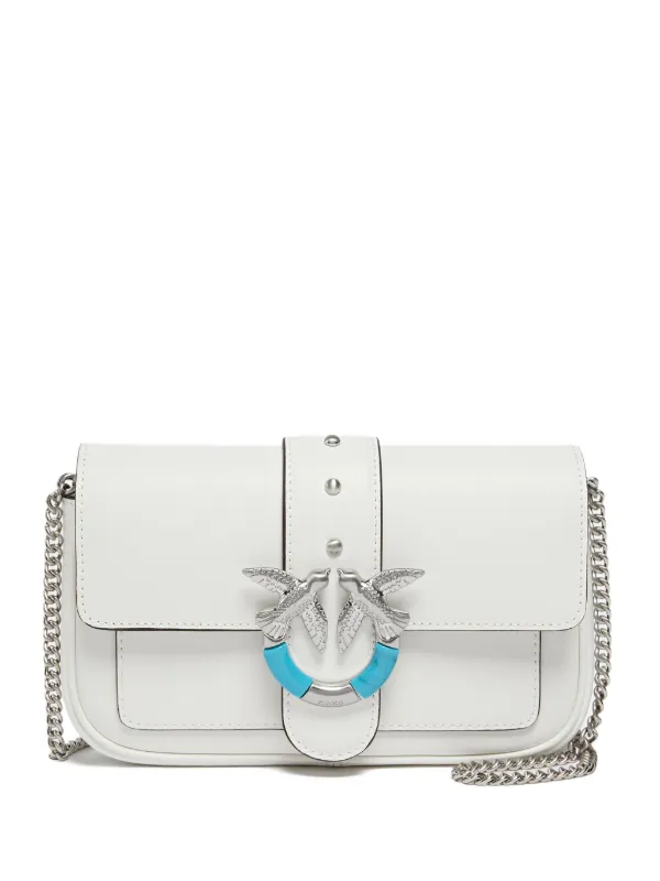 PINKO Love One ショルダーバッグ ミニ | ホワイト | FARFETCH JP