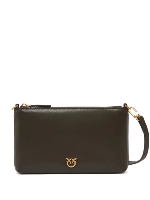 PINKO Love Birds clutch i læder