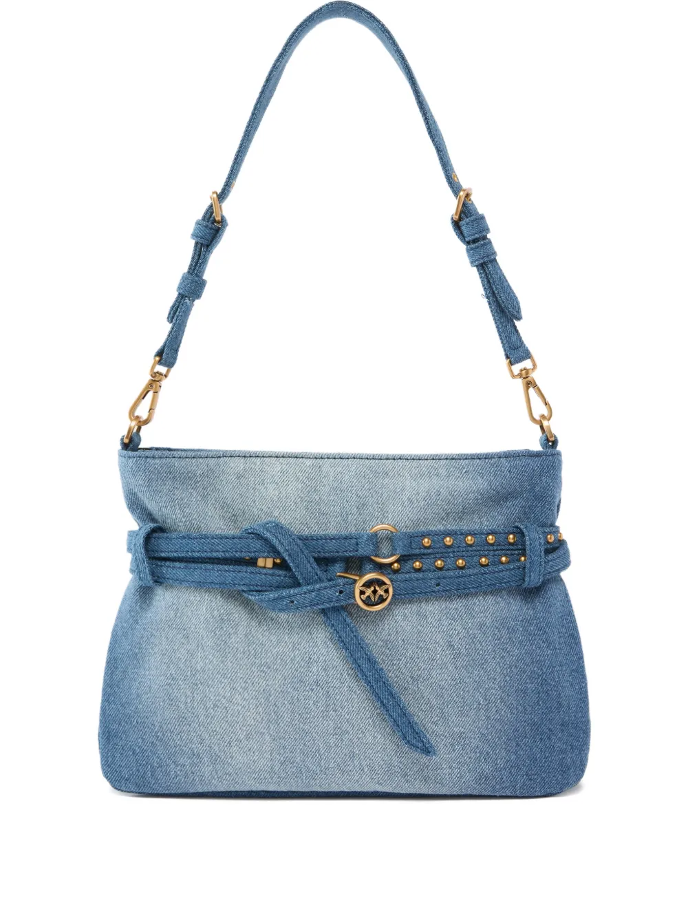 PINKO Borsa a spalla con borchie - Blu